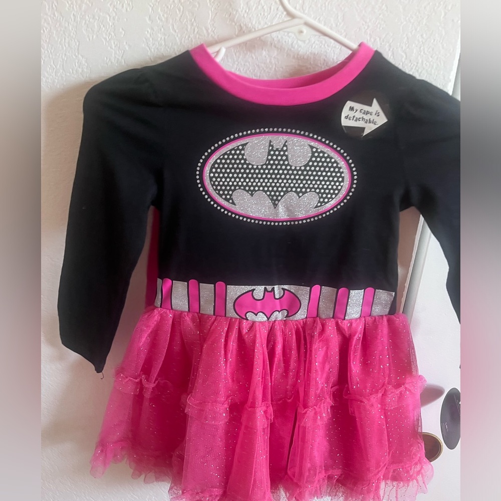 Kids Batman Costume - Black and Pink